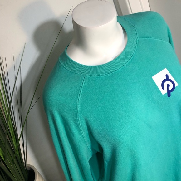 Unisex Peloton Aqua Logo Pullover Sweatshirt New - Picture 3 of 11
